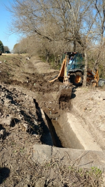 Culminó la limpieza del canal &quot;Aguas Amargas&quot;.