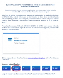 GUIA PLANES DE FACILIDADES DE PAGO