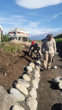 Reparación de piso y talud, Monte Bello canal San Martín sud.