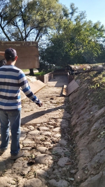 TRABAJO REALIZADO POR LA COMUNA DE MONTE BELLO CON COLABORACION DE LA DIRECCION DE RECURSOS HIDRICOS
