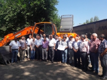 LA DIRECCION DE RECURSOS HIDRICOS ESTUVO PRESENTE EN LA ENTREGA DE MAQUINARIAS EN EL PROYECTO BALDERRAMA