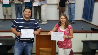 Felicitaciones a los ingenieros Juan Pourriex y María Noé Riat